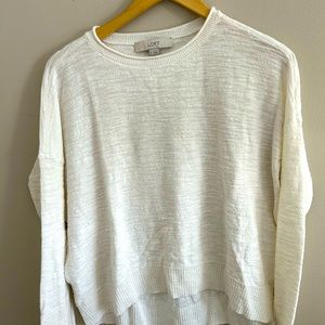 Loft cream sweater. Size M